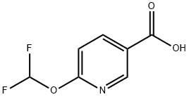 6-(difluoroMethoxy)nicotinic acid Structure