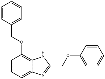 2-Phenoxymethyl-7-phenylmethoxy-1H-benzimidazole Structure