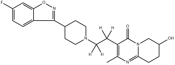 7-Hydroxy Risperidone-d4 Structure