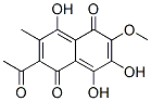 2-Acetyl-4,7,8-trihydroxy-6-methoxy-3-methyl-1,5-naphthalenedione Structure
