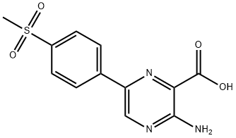 3-Amino-6-(4-methanesulfonylphenyl)pyrazine-2-carboxylic acid