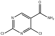 2,4-di-chloropyrimidine 5-carboxylic acid amide Structure