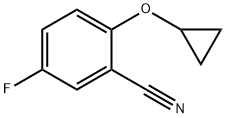Benzonitrile, 2-(cyclopropyloxy)-5-fluoro- Structure
