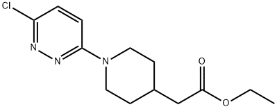 Ethyl 2-[1-(6-Chloro-3-pyridazinyl)-4-piperidyl]acetate Structure