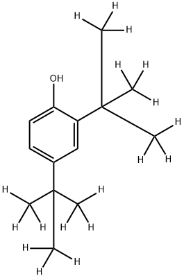 2,4-Di-tert-butylphenol-d18 Structure