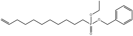10-Undecenyl-phosphonic Acid Benzyl Ethyl Diester Structure