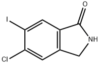 1H-Isoindol-1-one, 5-chloro-2,3-dihydro-6-iodo- Structure