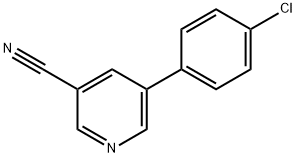 5-(4-chlorophenyl)pyridine-3-carbonitrile Structure