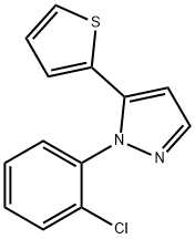 1-(2-chlorophenyl)-5-(thiophen-2-yl)-1H-pyrazole Structure