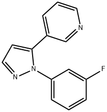 3-(1-(3-fluorophenyl)-1H-pyrazol-5-yl)pyridine Structure