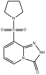 8-(Pyrrolidin-1-ylsulfonyl)[1,2,4]triazolo[4,3-a]pyridin-3(2H)-one Structure