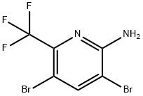 2-Amino-3,5-dibromo-6-trifluoropyridine Structure