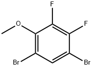 1,5-Dibromo-2,3,-difluoro-4-methoxybenzene Structure