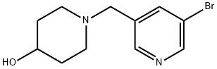 1-((5-bromopyridin-3-yl)methyl)piperidin-4-ol Structure