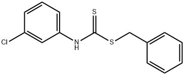 m-Chlorophenyldithiocarbamic acid benzyl ester Structure
