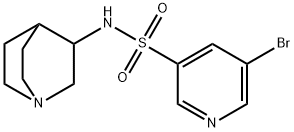 5-broMo-N-(quinuclidin-3-yl)pyridine-3-sulfonaMide Structure