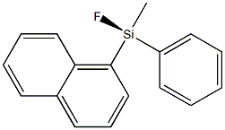 (S)-Methylfluoro(1-naphtyl)phenylsilane Structure