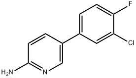 5-(3-Chloro-4-fluorophenyl)pyridin-2-aMine Structure