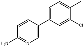 2-AMino-5-(3-chloro-4-Methylphenyl)pyridine Structure