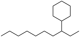 Decane,3-cyclohexyl- Structure