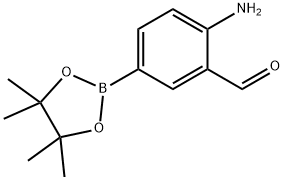 2-amino-5-(4,4,5,5-tetramethyl-1,3,2-dioxaborolan-2-yl)benzaldehyde Structure