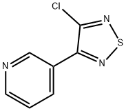 3-Chloro-4-(pyridin-3-yl)-1,2,5-thiadiazole Structure