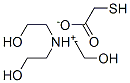 tris(2-hydroxyethyl)ammonium mercaptoacetate Structure