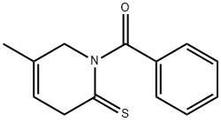 2(1H)-Pyridinethione,  1-benzoyl-3,6-dihydro-5-methyl-  (7CI,8CI) Structure