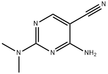 4-Amino-2-(dimethylamino)-5-pyrimidinecarbonitrile Structure