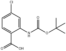 ANTHRANILIC ACID, N-BOC-4-CHLORO Structure