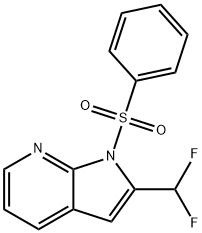 2-DifluoroMethyl-1-phenylsulfonyl-7-azaindole Structure