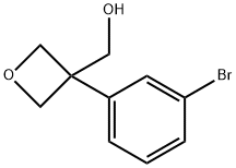 (3-(3-Bromophenyl)oxetan-3-yl)methanol Structure
