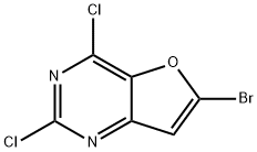6-BroMo-2,4-dichlorofuro[3,2-d]pyriMidine Structure