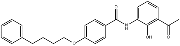 3-[4-(4-苯基丁氧基)苯甲酰基氨基]-2-羟基苯乙酮