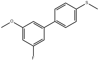 3-Fluoro-5-Methoxy-4'-Methylthiobiphenyl Structure