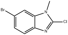6-Bromo-2-chloro-1-methyl-1H-benzimidazole Structure