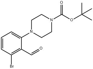 2-BroMo-6-(4-BOC-piperazino)benzaldehyde Structure