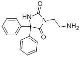 3-(2-Aminoethyl)-5,5-diphenylhydantoin Structure