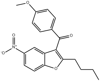 2-丁基-3-(4-甲氧基苯甲酰基)-5-硝基苯并呋喃