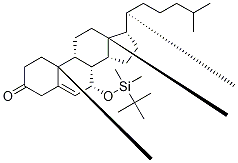 (7α)-7-tert-ButyldiMethylsilyloxy-cholest-5-en-3-one Structure