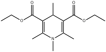 1,4-Dihydro-1,2,4,6-tetramethyl-3,5-pyridinedicarboxylic acid diethyl ester Structure