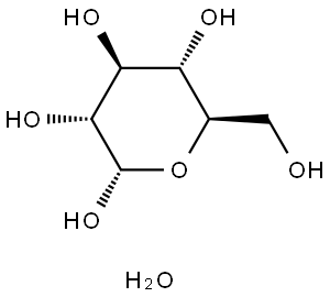 D(+)-GLUCOSE MONOHYDRATE Structure