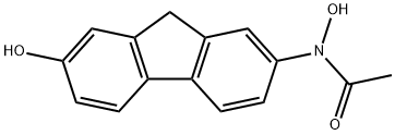 N-Hydroxy-N-(7-hydroxy-9H-fluoren-2-yl)acetamide Structure