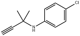 4-Chloro-N-(1,1-dimethyl-2-propynyl)aniline Structure
