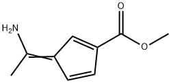 3-(1-Aminoethylidene)-1,4-cyclopentadiene-1-carboxylic acid methyl ester Structure