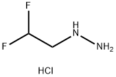 (2,2-difluoroethyl)hydrazine hydrochloride Structure