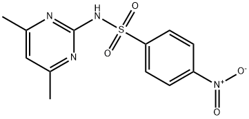 N-(4,6-DIMETHYL-2-PYRIMIDINYL)-4-NITROBENZENESULFONAMIDE  Structure