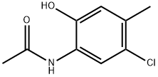 2-ACETAMIDO-4-CHLORO-5-METHYLPHENOL Structure