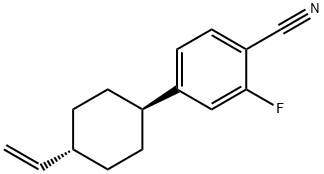 TRANS-2-FLUORO-4-(4-VINYL-CYCLOHEXYL)-BENZONITRILE Structure
