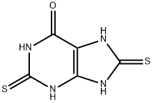 2,8-DIMERCAPTO-6-HYDROXYPURINE Structure